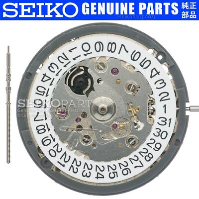 #ad Seiko SII NH35 NH35A Automatic Watch Movement Date at 3 w White Date Disc $43.95