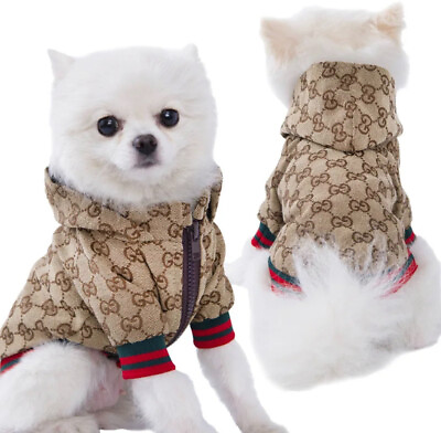 #ad #ad Designer Fashion Luxury Dog Pet Puppy Hoodie Sweater Jacket Dogs FREE SHIPPING $24.99