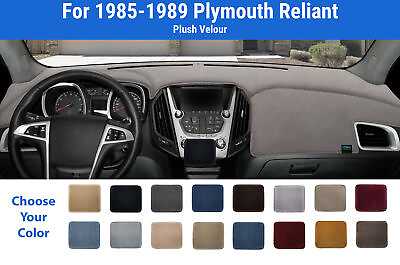 #ad Dashboard Dash Mat Cover for 1985 1989 Plymouth Reliant Plush Velour $67.95