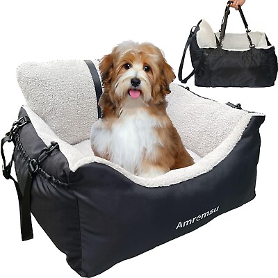 #ad Dog Car Seat for Small Dog Under 25Fully Detachable and Washable Ultra Soft ... $56.19