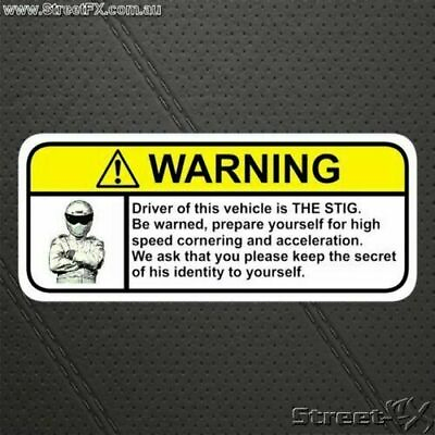 #ad SECRET DRIVER Visor Warning Sticker Decal Funny AU $8.00