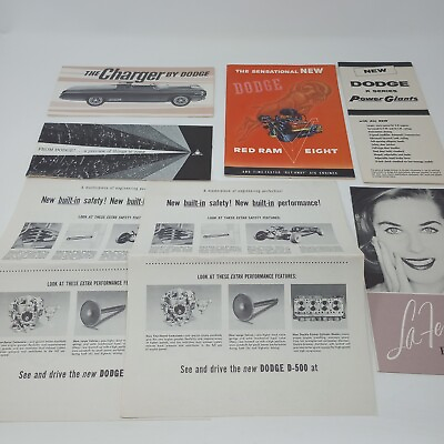 #ad Lot Of 6 Vintage Dodge Car Brochures 1950#x27;s $20.00