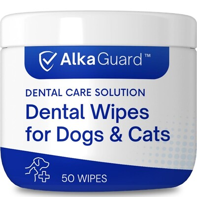 #ad AlkaGuard Dental Wipes for Dogs amp; Cats Oral Care Aid for Plaque Tartar $15.99