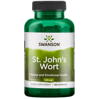 #ad St John’s Wort Aerial Parts 120 Capsules 375 mg For Stress Anxiety Depression $9.70