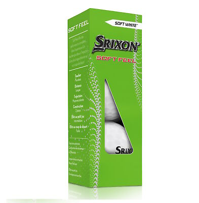 #ad Srixon Soft Feel 13 White Golf Balls 1 Sleeve 3 Balls 2023 $9.99