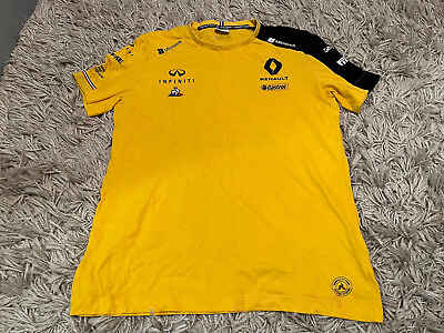 #ad Mens Genuine 2019 Le Coq Sportif Renault F1 Team Infiniti T shirt Yellow Medium GBP 29.99