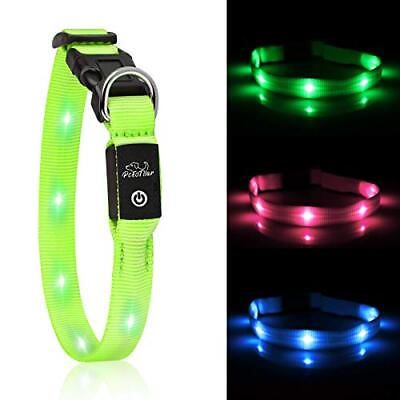 #ad Led Dog Collar USB Rechargeable Light Up Dog Collars for Small Dogsamp;Large Ca... $16.30
