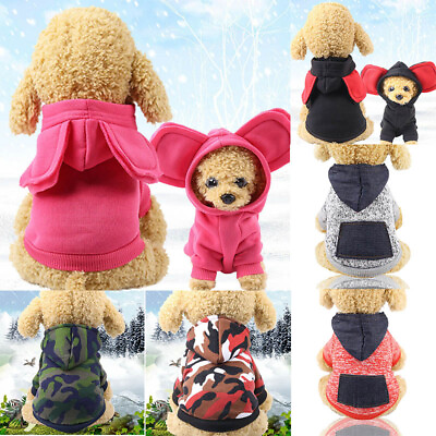 2020 Soft Winter Dog Clothes Fleece Dog Jumpsuit Small Puppy Coat Pet Outfits $3.89