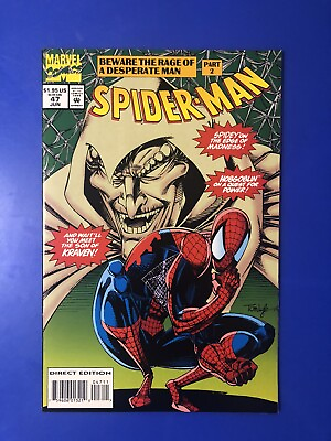 #ad Spider Man #47 1st Appearance Kraven Son Vladimir Kravinoff Grim Hunter 1994 $11.70