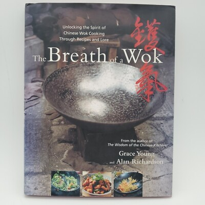 #ad The Breath of a Wok Hardcover Chinese Cookbook Grace Young Alan Richardson $10.78