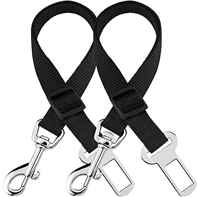 #ad Dog Seat Belt for Car Adjustable Nylon Pet Seatbelt Supports All Cars Seat... $13.62