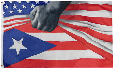 #ad 3x5 USA American Puerto Rico Reveal 3#x27;x5#x27; 68D Woven Poly Nylon Flag Banner $12.88