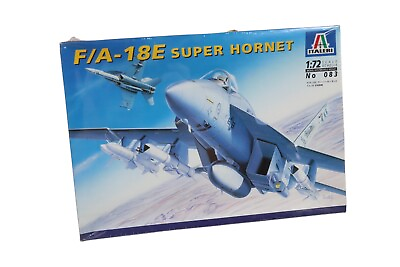 #ad Italeri F A 18E Super Hornet Military Aircraft 1:72 Scale Model Kit 083 $17.99