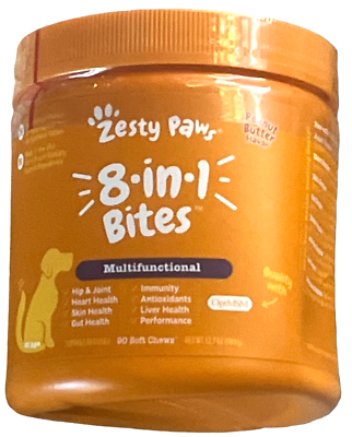 #ad Zesty Paws Dogs 8 In 1 Bites Multifunctional 90 Soft Chews EXP 03 2025 Hip Joint $12.74
