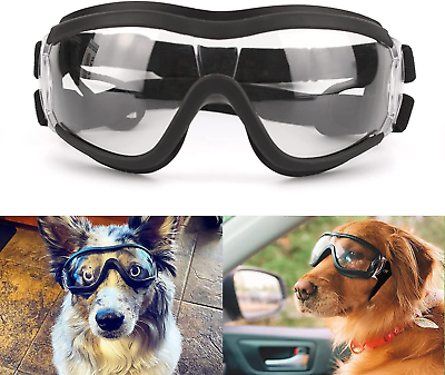 #ad Dog Sunglasses Medium to Large Dog UV Transparent Goggles Windproof Anti Dust $16.99