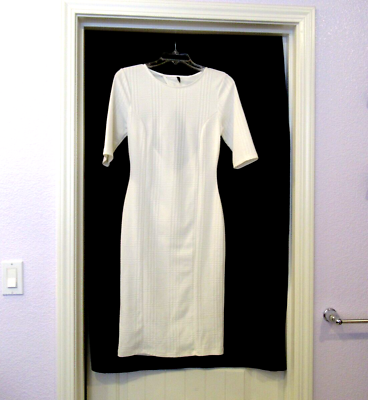 #ad Vijo Couture white dress sz. M 34quot; chest $17.50