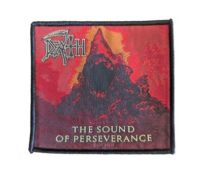 #ad Death ✦ The Sound of Perseverance Woven Patch ✦ Heavy Metal Battle Jacket Badge $6.00