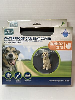 #ad CO PILOT Gray Pet Travel Waterproof Dog Car Seat Cover Hammock Style FREE SHIP $19.90