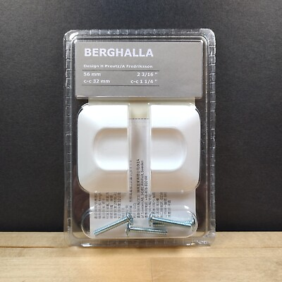 #ad IKEA Berghalla Handle White Set Of 2 New Aluminium Furniture Door AU $15.00