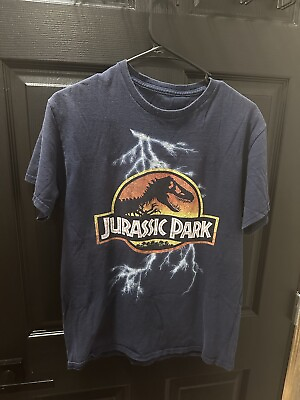 #ad Vintage Jurassic Park Lightning TShirt Size Adult Medium $18.00