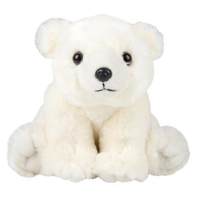 #ad New POLAR BEAR 8 inch Stuffed Animal Plush Toy WHITE $11.95