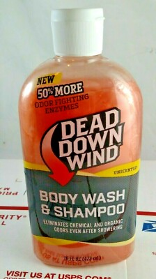 #ad Dead Down Wind Body Wash amp; Hair Shampoo Unscented Eliminates Odors Hunting NEW $12.40