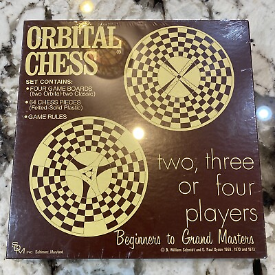 #ad Rare 1973 Orbital Chess Rare Chess Board 2 4 Players ‘3D Chess’ SEALED NEW $89.90