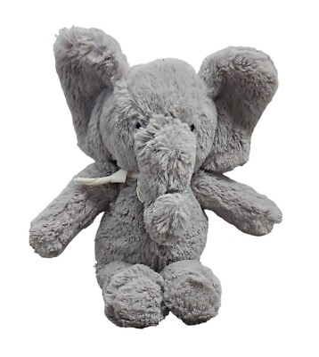 #ad Pottery Barn Elephant Plush Lovey Gray Floppy Ears Bow Kids Stuffed Animal 12quot; $19.96