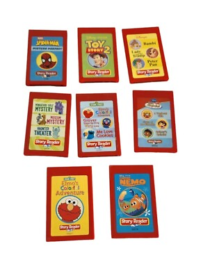 #ad 8 Story Reader Books Disney Learning Toy System Cartridges Only Toy Story Nemo $18.00