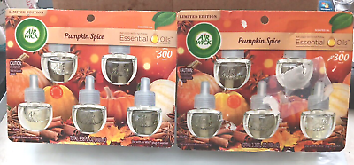 #ad Air Wick Plug In Refills PUMPKIN SPICE Scented Oil 2 Packs of 5 = 10 Refills $22.95