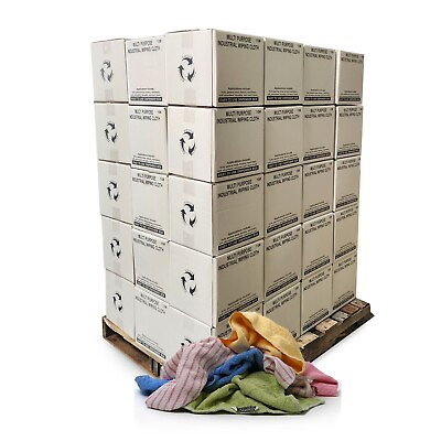 #ad Color Terry Towel 100% Cotton Rags 600 lbs. Boxes Pallet 60x10 Multipurpose $1132.92
