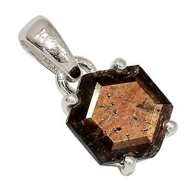 #ad Natural Zawadi Golden Sapphire 925 Sterling Silver Pendant Jewelry ALLP 24909 $13.99