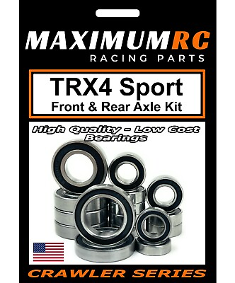 #ad MAXRC Traxxas TRX4 Sport Front amp; Rear Axle Bearings Kit Upgrade Parts 24 pcs $14.95