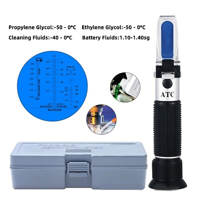#ad Handy Coolant Concentration Test Refractometer for Engine Antifreeze Battery $28.33