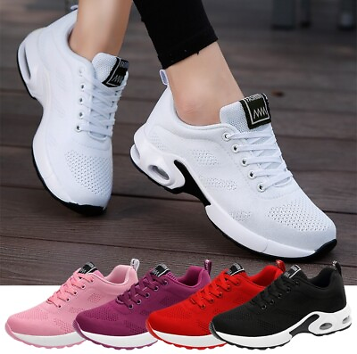 #ad Womens Sneakers Air Cushion Running Tennis Shoes Walking Shoes Arch Support Gym $24.24