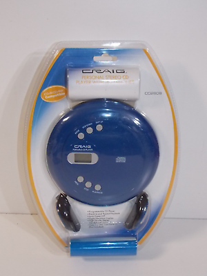 #ad New Sealed Craig Personal Stereo Blue Portable CD Player With Headphones CD2808 $35.00