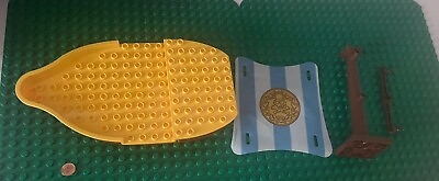 #ad Lego Duplo Brown amp; Yellow Ship Boat Pirate Part Pieces S4 $9.99