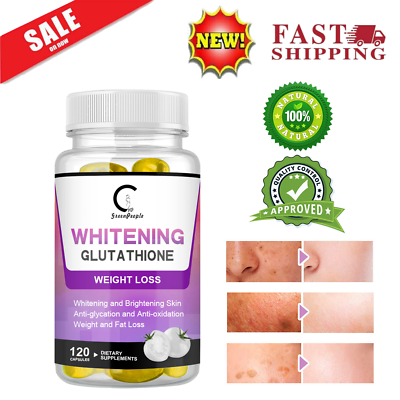#ad Best Glutathione Skin Whitening Pills Natural Anti Aging Supplement 120 Pills $13.99