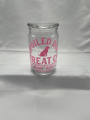 #ad #ad Dog Treat Glass Jar Goodies Container Spoiled Got Treat Co. $15.00