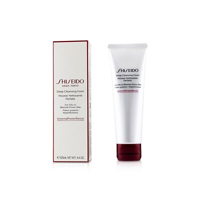 #ad Shiseido Deep Cleansing Foam for Oily Skin 4.4oz 125ml New in retail box $24.36