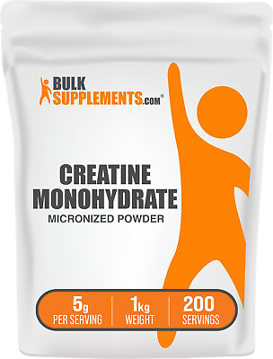 #ad BulkSupplements Pure Creatine Monohydrate Micronized 1kg 5g Per Serving $32.96