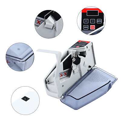 #ad Portable Bill Cash Money Counting Machine Mini Banknote Currency Counter V40 HOT $37.05
