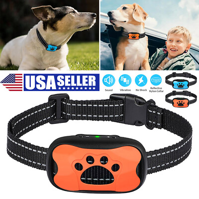 #ad Anti Bark Collar Dogs Training No Shock Anti Barking Device for Small Large Dogs $14.83