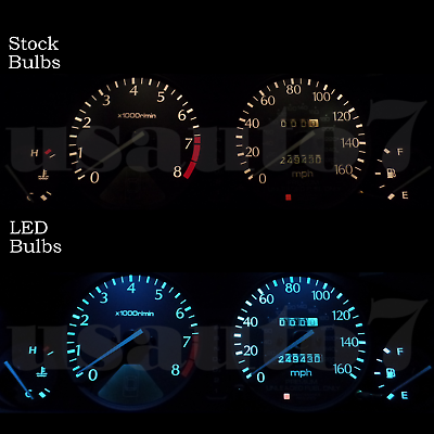 #ad Dash Cluster Gauge AQUA BLUE SMD LED LIGHT BULBS KIT Fits 95 98 Acura TL 1st Gen $8.99