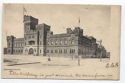 #ad c1905 14th regiment armory Brooklyn NY postcard s.4911 $5.00