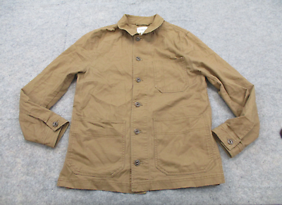 #ad Goodfellow Jacket Mens Small Brown Pocket Button Front Adult Pocket Casual $17.96