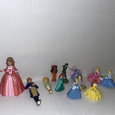 #ad Disney Princess Figures Lot Of 11 $19.99