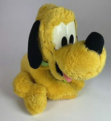 Plush Pluto Stuffed Animal Disney Collar Mattel Kid Toy Vintage Clean $9.97