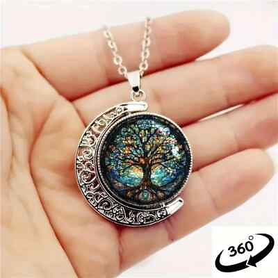 #ad Elegant 925 Sterling Silver Tree of Life Charms Fashion Jewelry Pendant Necklace $15.74