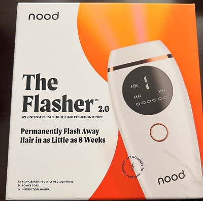 #ad WHITE Flasher 2.0 by Nood Permanent and Painless IPL Laser Hair Removal Handset $65.00